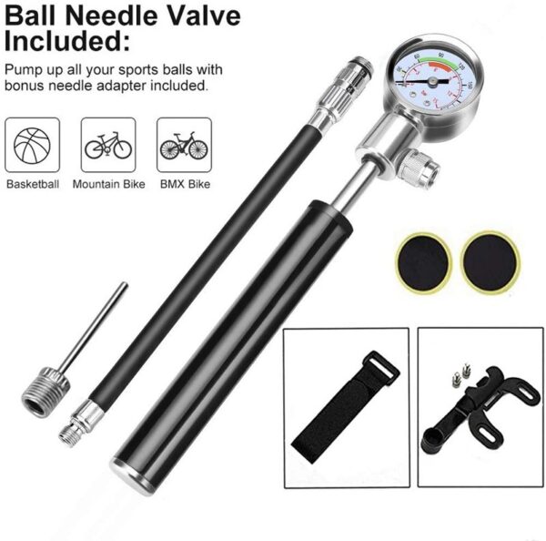 mini bike pump 210 psi foldable Ball portable air pump