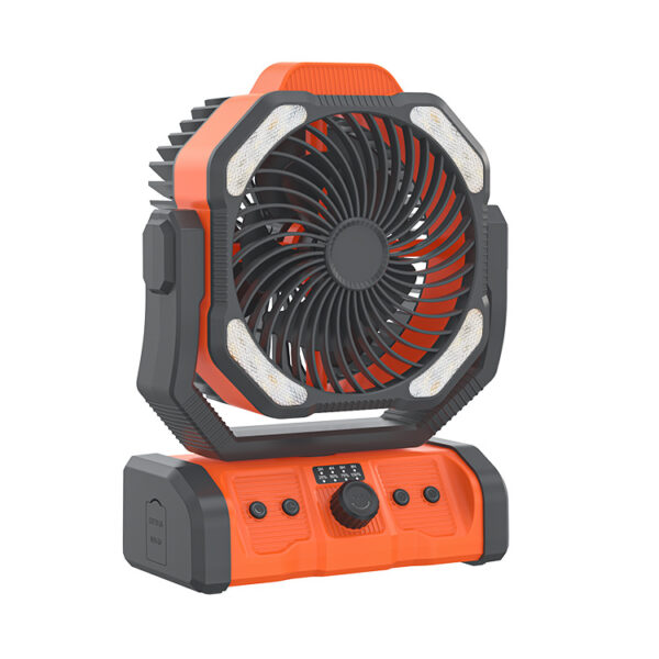 camping fan light orange