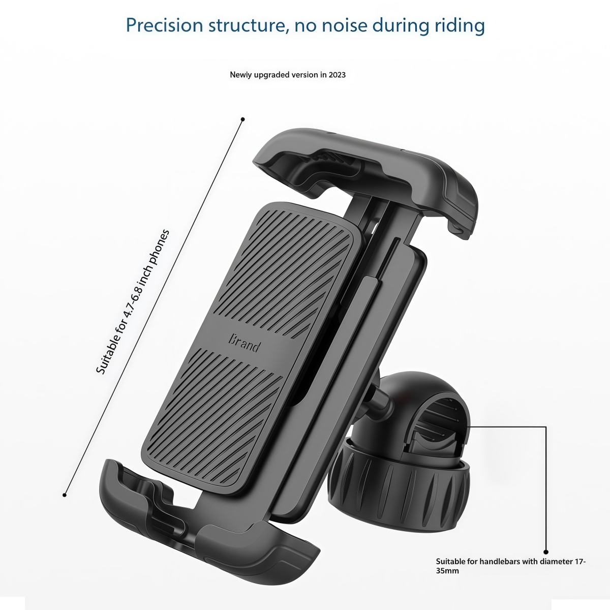Bike Phone Holder, Motorcycle Mount - Motorcycle Phone Holder, Handlebar Cell Phone Clamp, E-Bike Scooter Phone Clip for iPhone 17 Air Pro Max, 16 15 Plus, S20, 4.7 to 6.8" Smartphones 4 Bicycle Phone Mount 9