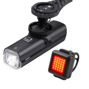 Home 11 Lifting Bike Headlight 1200Lumens with 4800mAh Rechargeable Battery and USB Bike Taillight